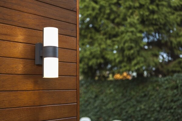 Lutec 5198101118 Cyra LED Nástěnné venkovní světlo | Teplá bílá | 1,5W | Šedá
