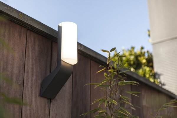 Lutec 5188601125 Bati LED Nástěnné venkovní světlo | Přírodní bílá | 14W | Šedá