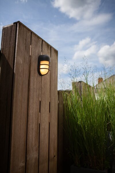 Lutec 6383001118 Bullo LED Nástěnné venkovní světlo | Teplá bílá | 1,5W | Šedá