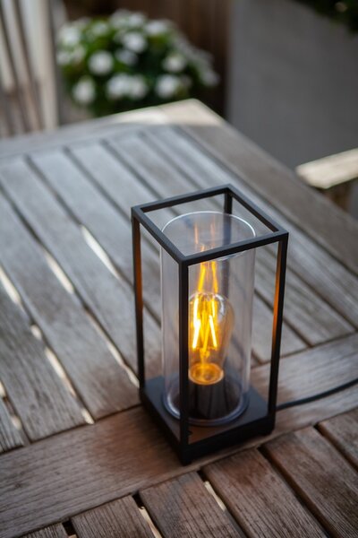 Lutec 6588801012 venkovní stolní lampička Flair 1x40W | E27 | IP44 - do zásuvky