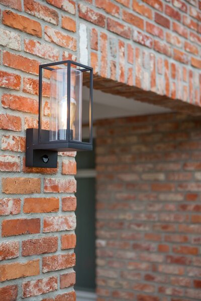 Lutec 5288802012 venkovní nástěnná lampa se senzorem pohybu Flair 1x40W | E27 | IP44