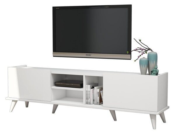 TV stolek/skříňka Emir (Bílá). Akce -23%