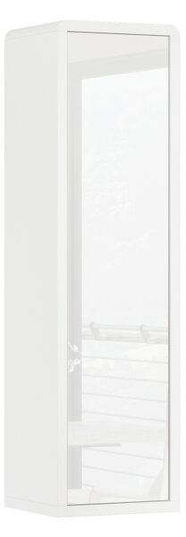 Mazzoni FOLK závěsná skříňka SW-36 Bílý Lesk/Mat + Beton Millennium - MODERNÍ DO OBÝVACÍHO POKOJE