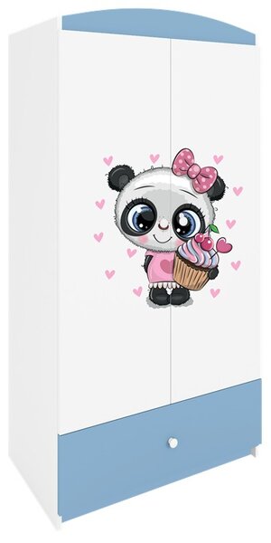 Kocot kids Dětská šatní skříň BABYDREAMS Panda modrá