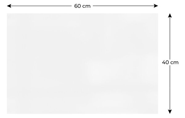 Magnetická tabule SLIMboard bezrámová smazatelná za sucha 60x40 cm,PME60x40