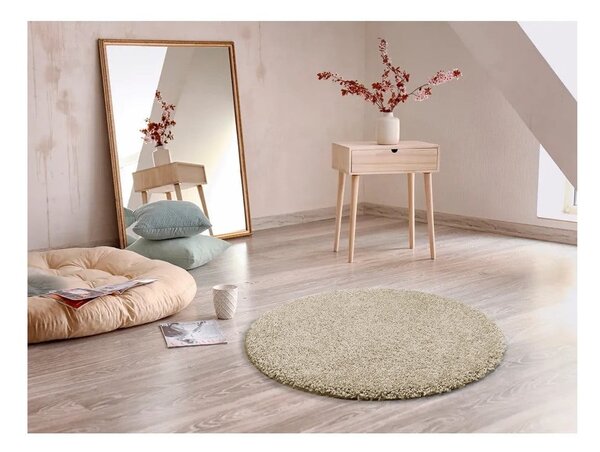 Světle béžový koberec Universal Aqua Liso, ø 80 cm