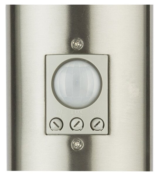 Globo 3159S zahradní sloupek s pohybovým čidlem Boston 1x60W | E27 | IP44 - nerez, opál