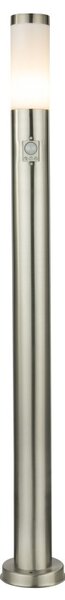 Globo 3159S zahradní sloupek s pohybovým čidlem Boston 1x60W | E27 | IP44 - nerez, opál