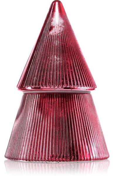 Paddywax Stacked Tree Red Ribbed Mercury vonná svíčka 198 g