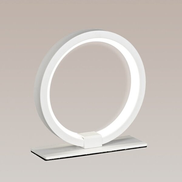 Mantra 7195 Kitesurf, bílá kruhová stolní lampa, 8W LED 3000K, průměr 15cm