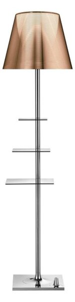 Flos F1011046 Bibliotheque Nationale, stojací lampa s difusorem aluminizovaným bronzem, design Philippe Starck, 1x150W E27, 150cm