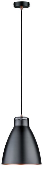 Paulmann 79609 Neordic Roald, závěsné svítidlo v kombinaci černého mramoru a mědi, 1x20W E27, prům. 26cm