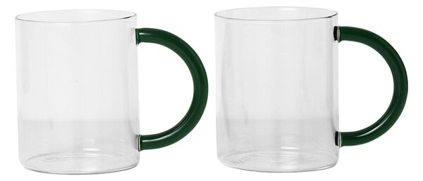 FERM LIVING Sada hrnků Still, Clear, 2 ks
