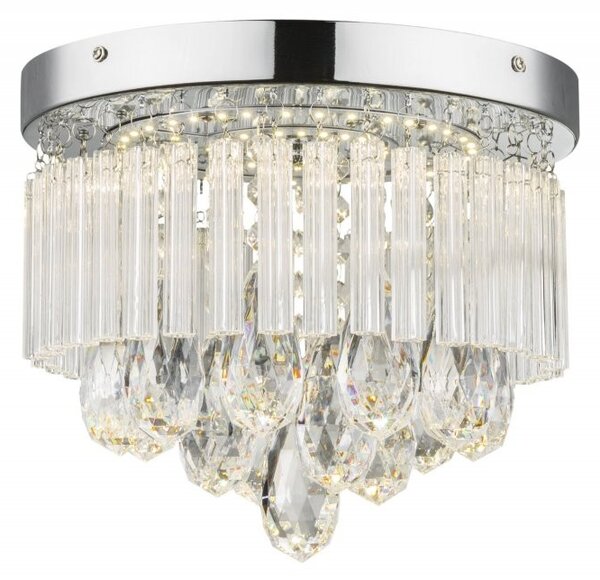 Globo 68598A LED přisazené stropní svítidlo Manilo 1x12W | 960lm | 4000K - chrom. průhledná
