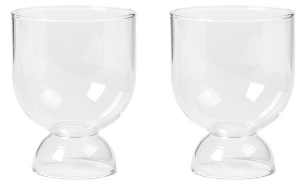 FERM LIVING Sada skleniček Still, Clear, 2 ks