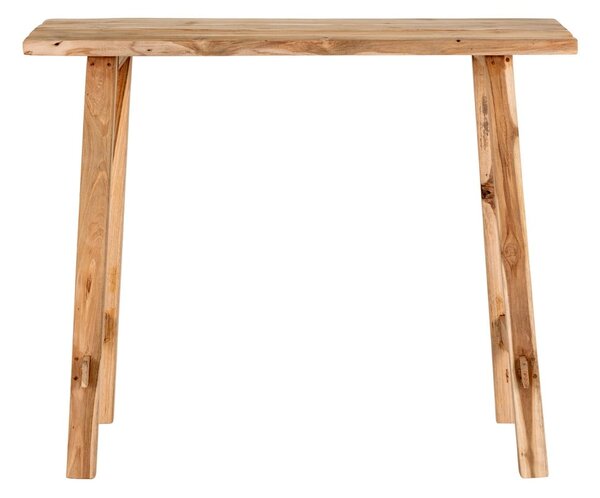 Konzolový stolek z teakového dřeva v přírodní barvě 30x90 cm Girona – House Nordic