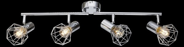 Globo 54802-4 přisazené nástěnné či stropní bodové svítidlo Xara I 4x40W | E14 - chrom