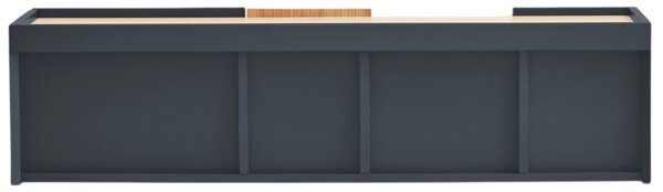 Antracitově šedá dubová komoda Teulat Otto 110 x 35 cm