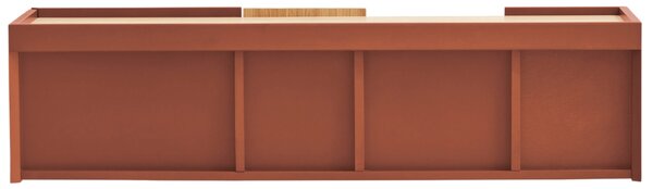 Cihlově červená dubová komoda Teulat Otto 110 x 35 cm