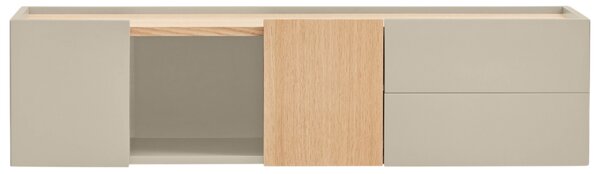 Béžová dubová komoda Teulat Otto 110 x 35 cm