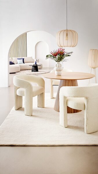 AMAL Stojací lampa 132 cm - béžová