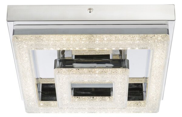 Globo 49246-16 LED stropní svítidlo Fogo 1x16W | 950lm | 4000K - bílá, průhledný křišťál