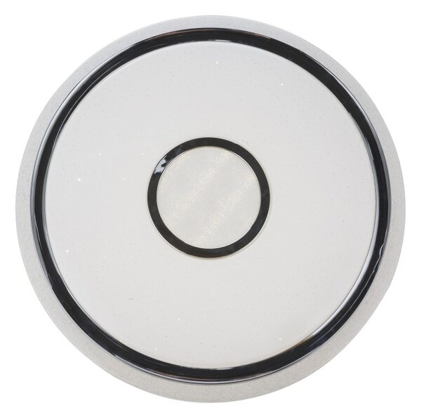 Globo 48389-40 LED stropní svítidlo Dani 1x40W | 3100lm | 3000K-6500K - stmívatelné, fixace barev, dálkový ovladač. chrom, bílá