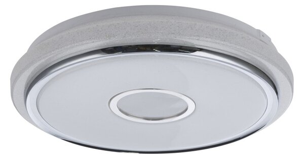 Globo 48389-40 LED stropní svítidlo Dani 1x40W | 3100lm | 3000K-6500K - stmívatelné, fixace barev, dálkový ovladač. chrom, bílá