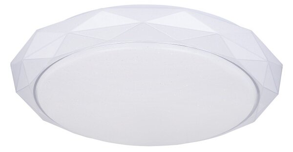 Globo 48304CCT LED stropní svítidlo Andi 1x48W | 350-3360lm | 3000K-6500K - stmívatelné, dálkový ovladač, fixace barev, paměťová funkce, noční osvětlení, bílá
