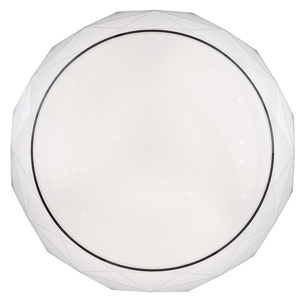 Globo 48304CCT LED stropní svítidlo Andi 1x48W | 350-3360lm | 3000K-6500K - stmívatelné, dálkový ovladač, fixace barev, paměťová funkce, noční osvětlení, bílá