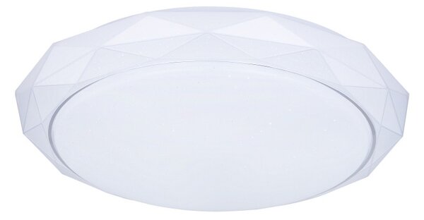 Globo 48304CCT LED stropní svítidlo Andi 1x48W | 350-3360lm | 3000K-6500K - stmívatelné, dálkový ovladač, fixace barev, paměťová funkce, noční osvětlení, bílá
