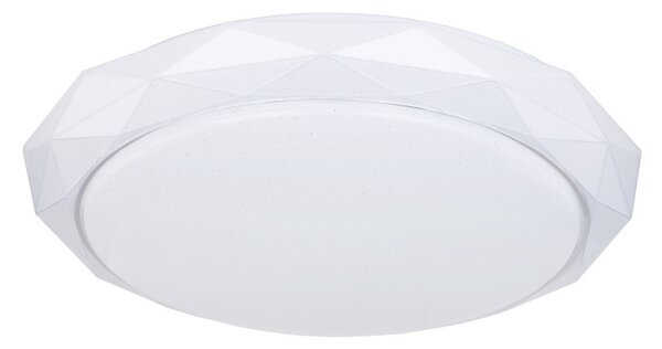 Globo 48304CCT LED stropní svítidlo Andi 1x48W | 350-3360lm | 3000K-6500K - stmívatelné, dálkový ovladač, fixace barev, paměťová funkce, noční osvětlení, bílá