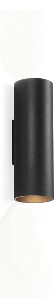 Wever Ducré 301220B0 Ray mini 2.0 PAR16, černé oválné nástěnné svítidlo, 2x35W GU10, výška 20cm