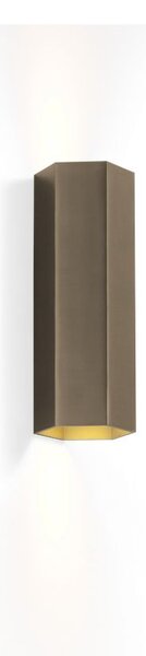 Wever Ducré 301420Q0 Hexo mini 2.0 PAR16, bronzové nástěnné šestiúhelníkové svítidlo, 2x35W GU10, výška 20cm