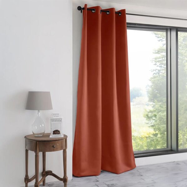 Zatemňovací závěs blackout NOTTE terakotová 135 x 250 cm 1 ks