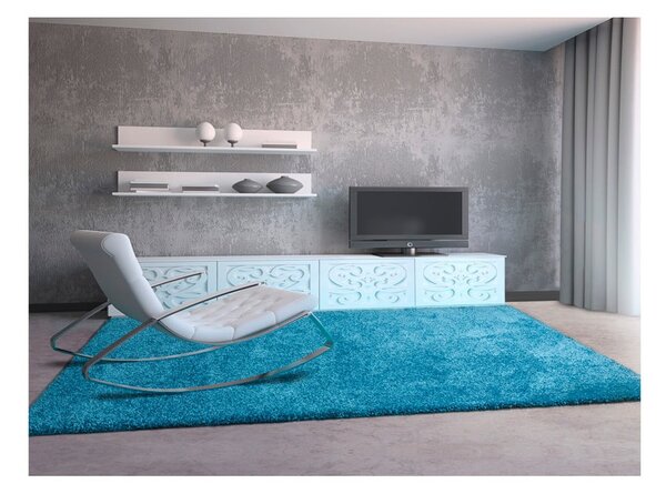 Modrý koberec Universal Aqua Liso, 57 x 110 cm
