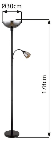 Globo GLB58903 stojací lampa BLADE E14/E27