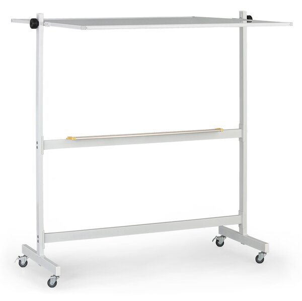 Mobilní otočná magnetická tabule, lakovaný povrch, 1200 x 1200 mm