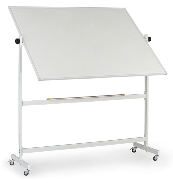 Mobilní otočná magnetická tabule, keramický povrch, 1500 x 1200 mm