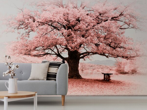 Liox Tapeta růžový strom Rozměr: 150 x 94 cm