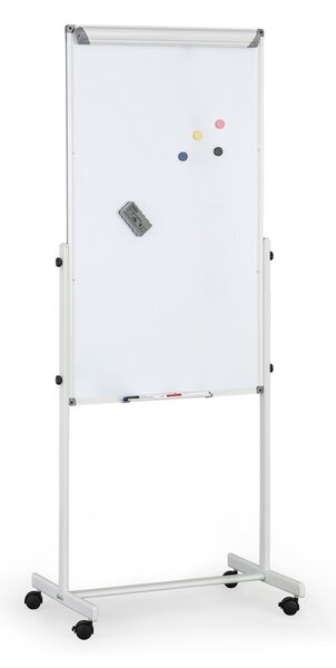 Mobilní tabule, flipchart, kombinovaný povrch, 1200 x 700 mm