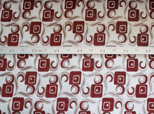 Dekorační/potahová gobelínová látka Tafta - bordo -1028