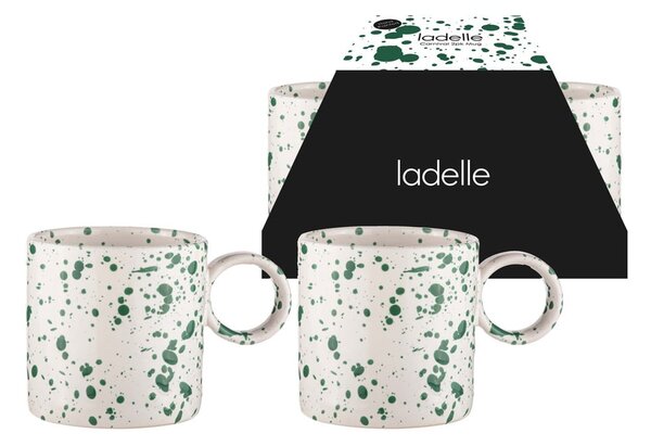 Bílo-zelené hrnky z kameniny v sadě 2 ks 450 ml Carnival – Ladelle