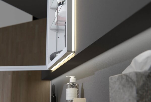Zapustná skříňka se zrcadlem LED UP7012