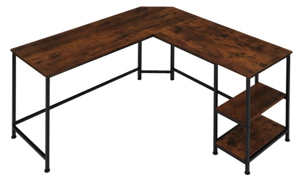 Tectake Psací stůl Hamilton Industrial tmavé dřevo