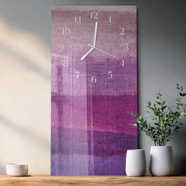 Skleněné hodiny vertikální Plátno zsppb-30x60-00080078