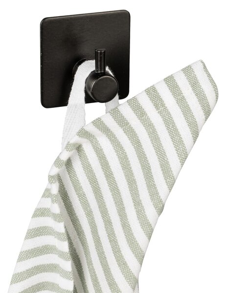 Černé samodržící háčky v sadě 2 ks z nerezové oceli Black Outdoor Kitchen Ureo – Wenko