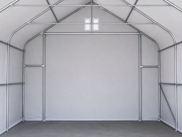 Mobilní skladová hala 8x12 m - šedá barva Šedá
