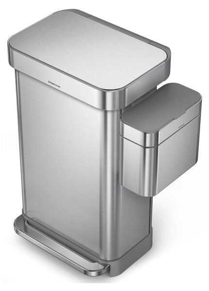 Šedá nádoba na kompostovatelný odpad 4 l - simplehuman