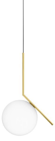 Flos F3176059 IC Lights S2, designové závěsné svítidlo, 1x205W E27, mosaz, Ø 30cm